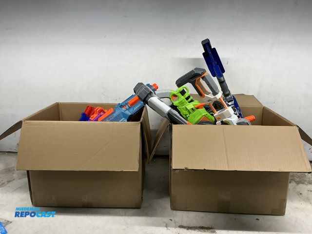 Lot 2-74048 - Lot of (2) Boxes of Assorted Nerf Guns