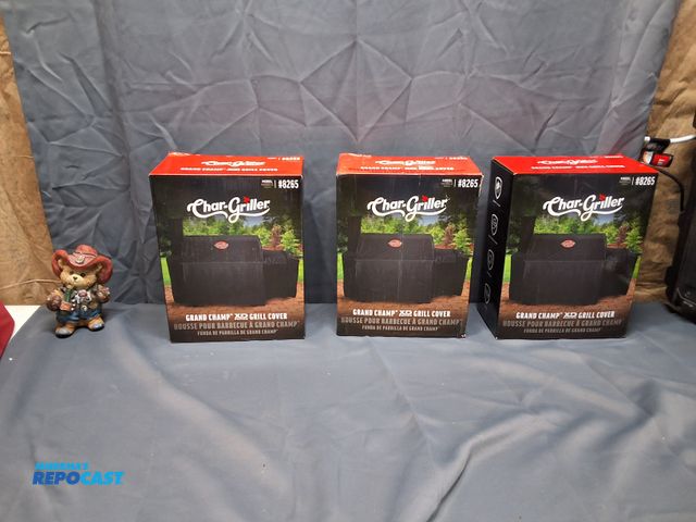 Lot 2-75944 - (3) CHAR-GRILLER GRAND CHAMP XD GRILL COVERS