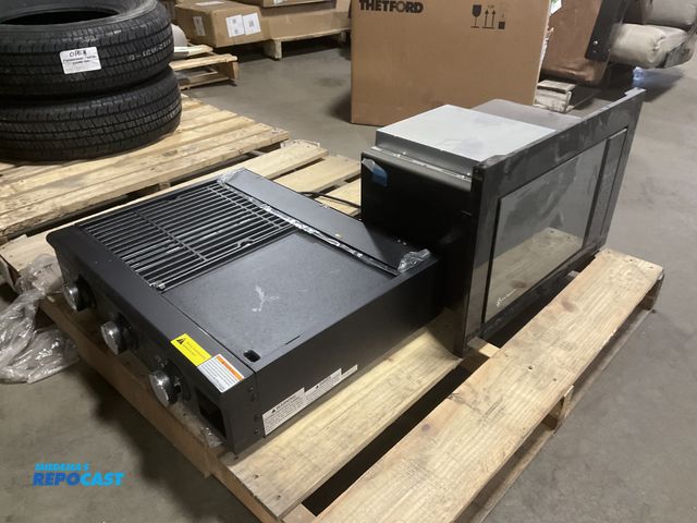 Lot 2-63301 - (1) InVision P90D23AP-H3-FR06 Built-In RV Microwave and (1) Greystone BC2519A-3 25” Grill/Griddle Co...