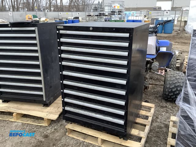 Lot 2-92311 - Lista 10-drawer tool box approx. 28”x28.5”x41.5”