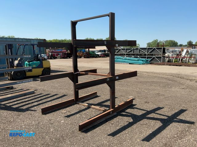 Lot 2-22844 - Metal 3-tier Cantilever Rack, welded together, arms stick out 42” on one side and 37” on other side,...