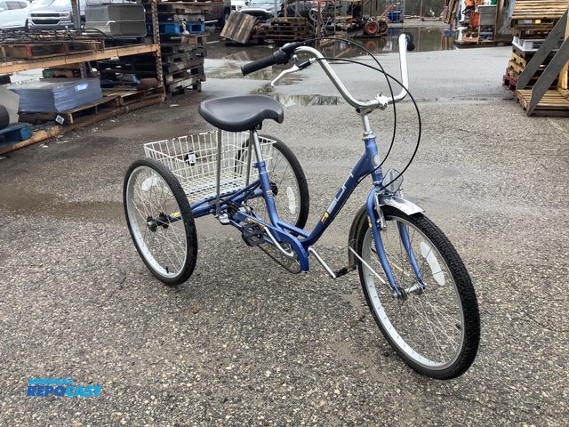Lot 2-93423 - Lot of (1) blue Miami Sun 20” three wheeled bike.