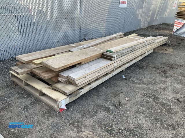 Lot 2-73244 - Skid lot of assorted sized and type long wood boards