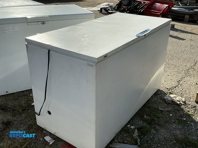 Lot 2-33684 - Aluminum Commercial Freezer Large white fridgid air