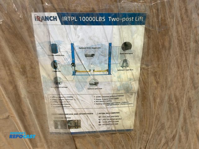 Lot 2-44103 - New SDLANCH Model IRTPL Two Post Lift, 4500 KG Lifting Capacity, 1800mm Lifting Height, 220/380 Volt...