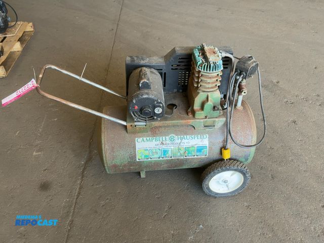 Lot 2-22712 - Campbell Hausfeld Air Compressor, 230 Volt Single Phase, Has Wheels