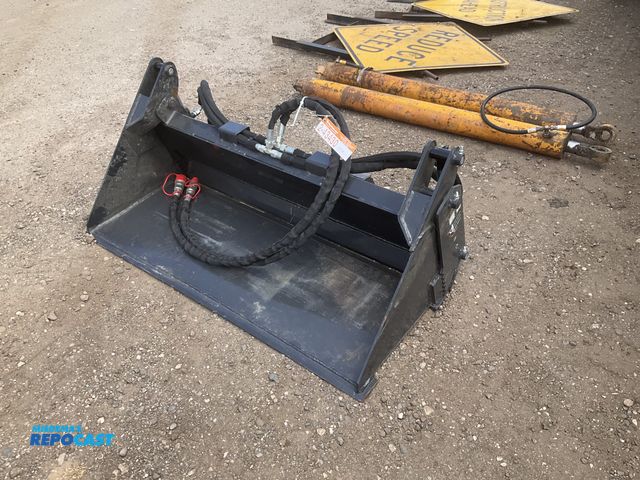 Lot 2-43430 - 2024 Wolverine 48” 4 in 1 combination bucket for mini skid steers, welded on cutting edge, mini skid...