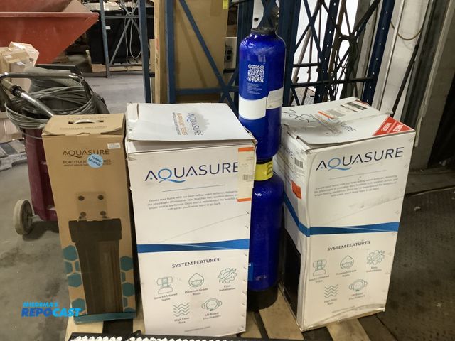 Lot 2-74192 - Lot of (2) Partial Aquasure Harmony Series Whole House Water Softeners, Both Box 2 of 2, (1) Partial...