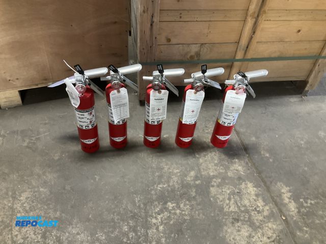 Lot 2-30374 - (5) 2-1/2 lb dry chemical fire extinguishers, all were last inspected in 2025