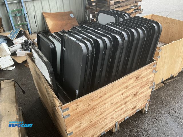 Lot 2-24552 - Large lot of RV storage compartment doors, (15) measure 18 3/4” x 33 3/4”, And (20) measure 15 3/4” ...