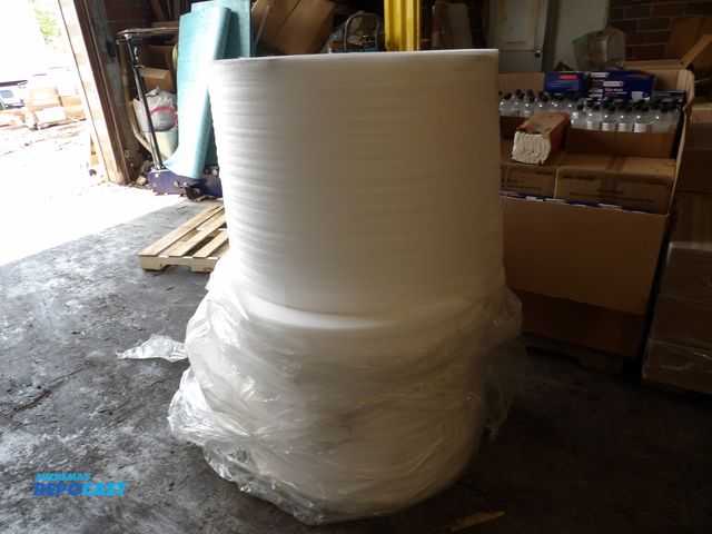 Lot 2-53942 - Lot. of (2) Packing Foam rolls, 24" x 1250'
1/16" thick, #56KZ20