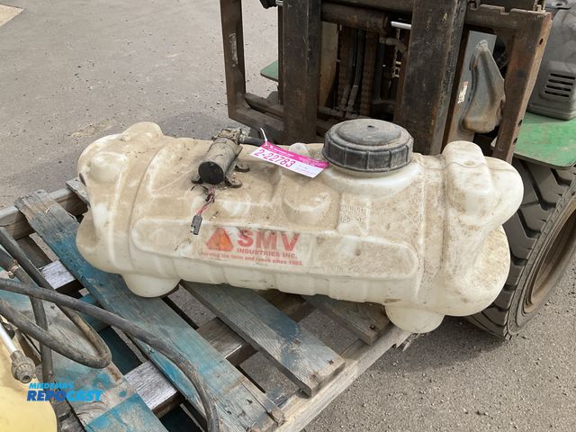 Lot 2-22783 - 15 gallon liquid sprayer - needs new electric pump, used