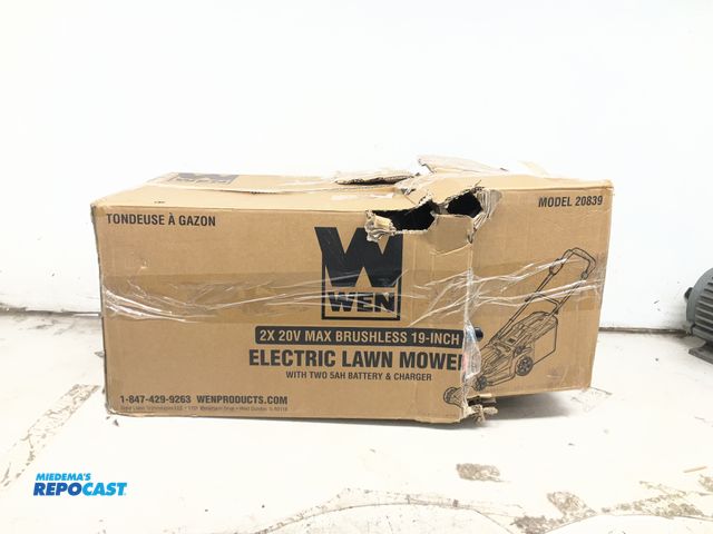 Lot 2-13777 - WEN 20839 20V Max 2-in-1 19-Inch Cordless Brushless Lawn Mower and Mulcher