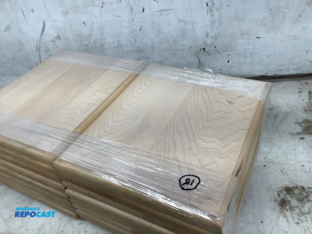 Lot 2-93510 - 16 New Pieces of unfinished sanded hard maple hobby and craft plaques 3/4” x 12” x 9 3/4”