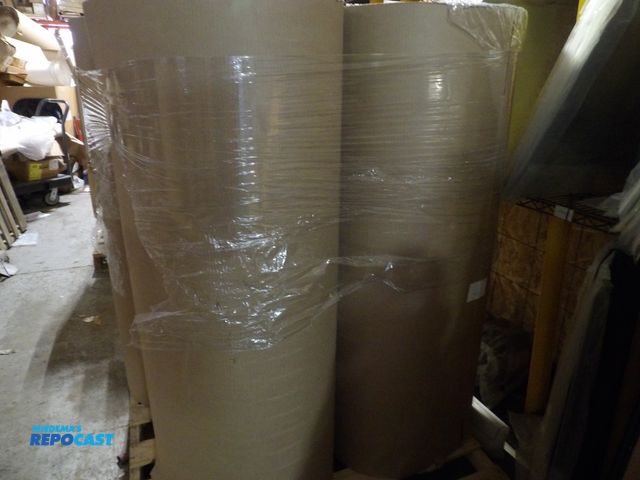 Lot 2-58269 - lot of (2) New Packaging and shipping corrugated wrap rolls 48 x 250' each, brown #3EVP4