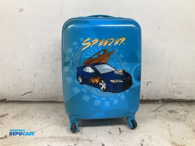 Lot 2-93808 - Speeder hard rollable suit case with hard mini matching backpack
