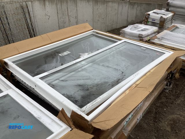 Lot 2-74479 - 4 White framed glass slider doors 68”x80.5”