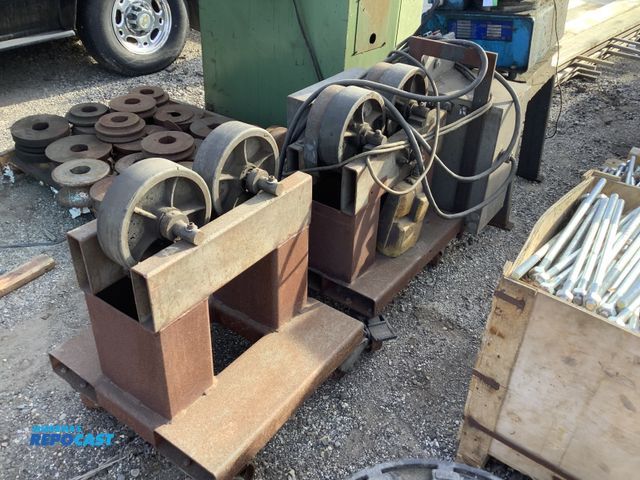 Lot 2-67474 - electric pipe positioner rollers. 10" rollers for welding/positioning