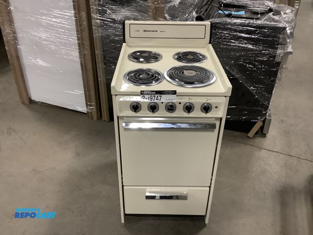 Lot 2-19747 - Scratch & Dent Brown MEM110-2 Cook Top Brown 4 burner Oven