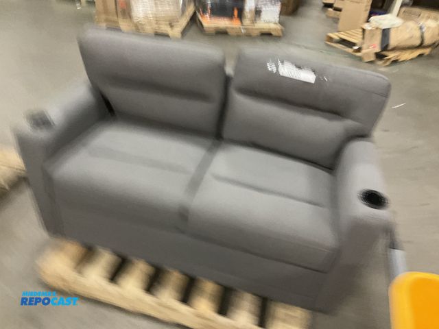 Lot 2-18225 - 58” Vinyl RV Sofa with Extendable Bed