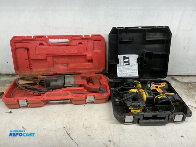 Repocast.com - Lot 2-76020 - Lot of (2) Tools 1- Milwaukee Saw Zall 1 ...
