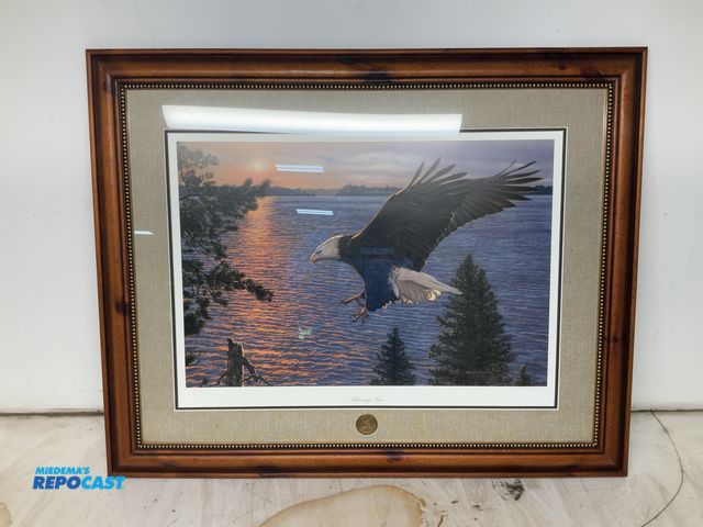 Lot 2-53643 - Friends of NRA Bruce Miller 1998 “Shining Sea” Framed Picture, 34.75” x 28”(DOBSON)