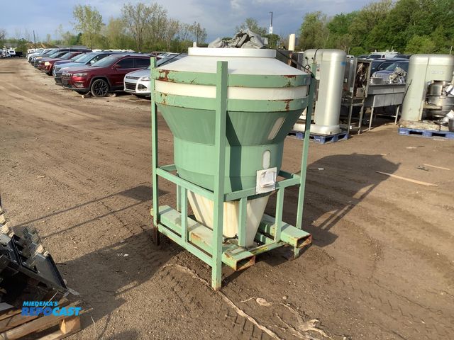 Lot 2-35934 - Forkable 45” L x 45” W x 66” T Industrial Dry Bulk Material Hopper