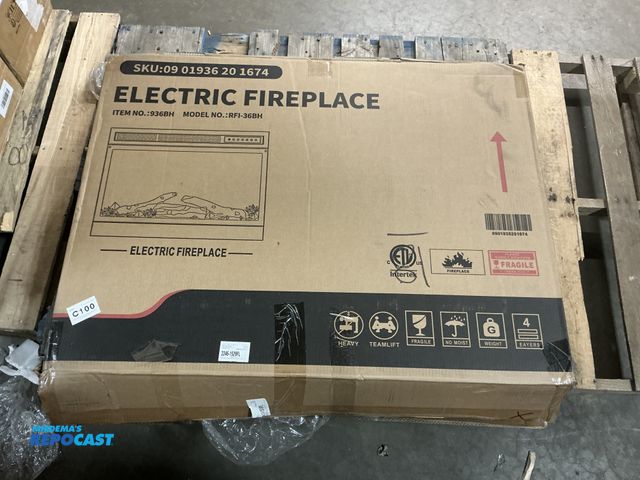 Lot 2-35806 - Electric Fireplace RFI-36BH