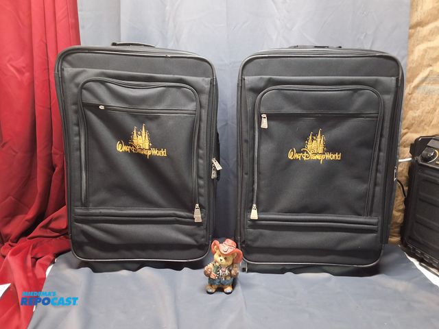 Lot 2-23605 - 2 VINTAGE WALT DISNEY WORLD ROLLER BAG SUITCASE