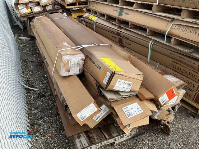 Lot 2-69737 - (14) boxes of Mainstreet triple 3” brushed clapboard siding, Monogram double 59 rough cedar finish s...