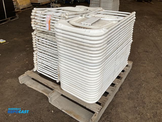 Lot 2-40485 - Approximately (50) Plastic Folding Chair -Metal Frame