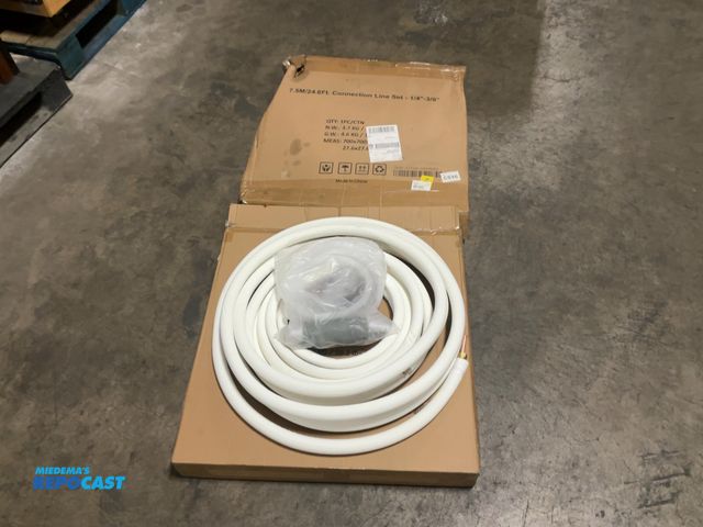 Lot 2-62685 - Lot of (2) Copper connection line sets, 24.6’, 1/4”-3/8”