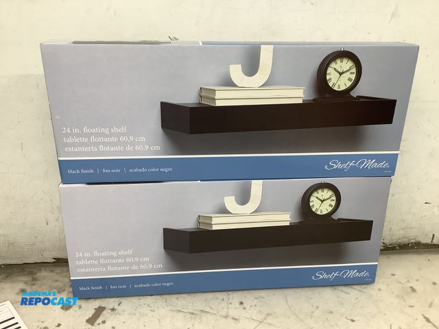 Lot 2-35120 - Lot of (2) shelf made 24” floating shelf’s