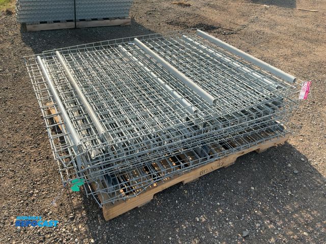 Lot 2-20611 - Approx. (15) Metal Wire Mesh Decks for 48" Deep Pallet Racking, 58" wide, a few bent in spots