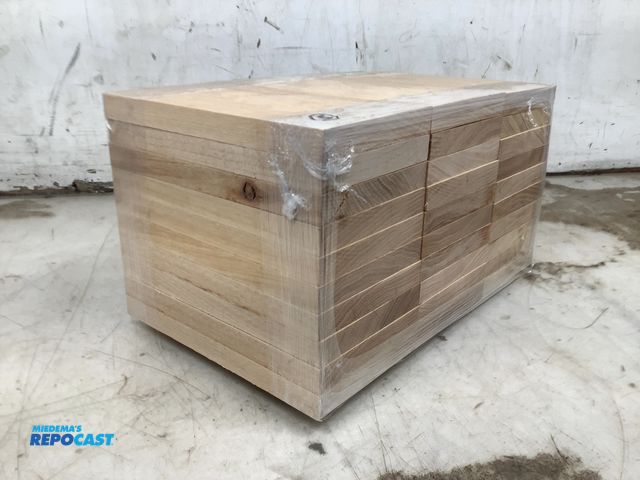 Lot 2-93505 - 30 New pieces of unfinished sanded hickory hobby and craft wood 3/4” x 4 3/4” x 8 7/8”