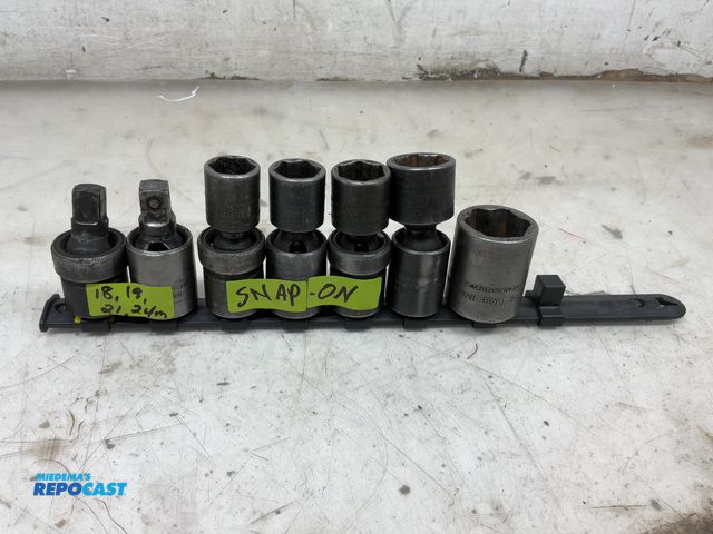 Lot 2-14664 - 7pc Snap-On 1/2 Drive Sockets - Swivel