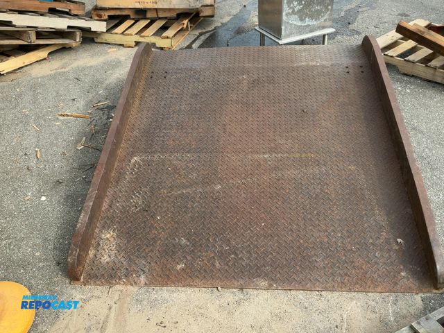 Lot 2-95005 - Semi Dock Ramp Steel with measurements of approximately 70” x 17” x 61”