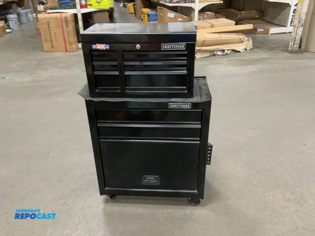 Lot 2-67374 - craftsman rolling stackable tool box - locks with key