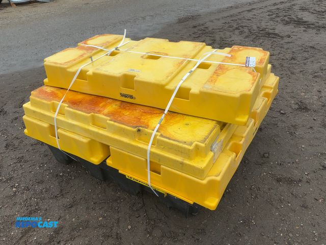 Lot 2-33643 - (6) Spill Containment Skids for Barrels, five two drum approx. 2’x4’ and onefour drum approx. 4’x4’