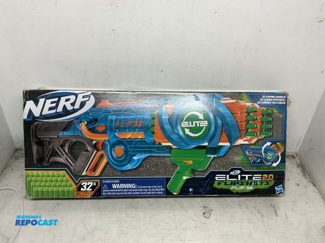 Lot 2-60485 - Nerf Elite 2.0 Flip shot FLIP – 32 Nerf gun