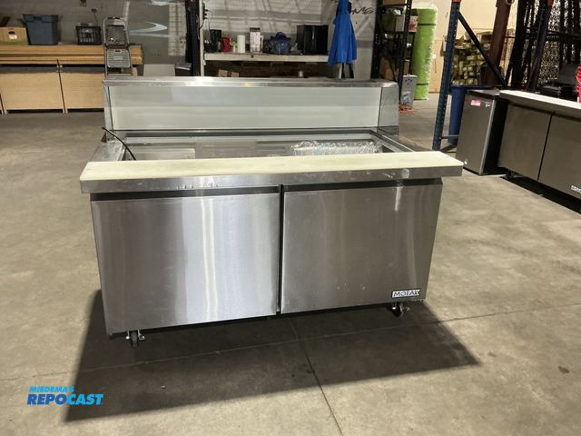 Lot 2-49924 - MoTak MST-60-24-X 60 1/5" Mega Top Sandwich/Salad Prep Table w/ Refrigerated Base, 115V Stainless St...