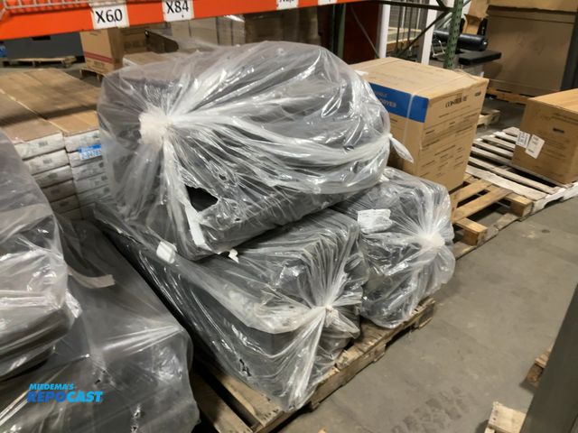 Lot 2-74091 - Skid lot of New RV Dinette cushion sets, Bacarat graphite - T270 Silver