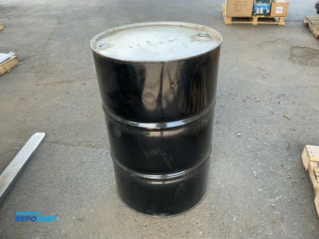 Lot 2-75062 - 55 gallon steel barrel, black
