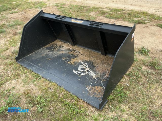Lot 2-21287 - New Tomahawk 66" Snow/Mulch Skid Steer Bucket, Universal Quick Attach (3001-1)