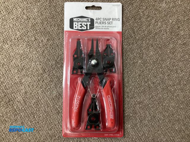 Lot 2-63222 - New Mechanics Best 4 piece Snap Ring Pliers Set. For external snap rings, internal snap rings. 45° j...
