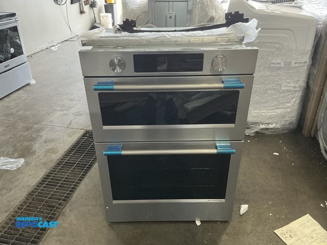 Lot 2-55222 - Scratch & Dent KitchenAid KOEC730SPS00 30” Double Combination Smart Electric Wall Oven