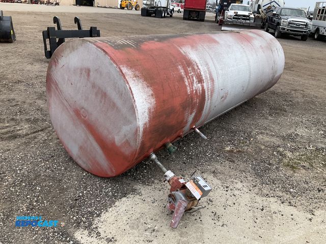 Lot 2-42344 - 1000 gallon fuel tank, 12’L x 45”D, has a auxiliary pump without hose (working condition unknown)