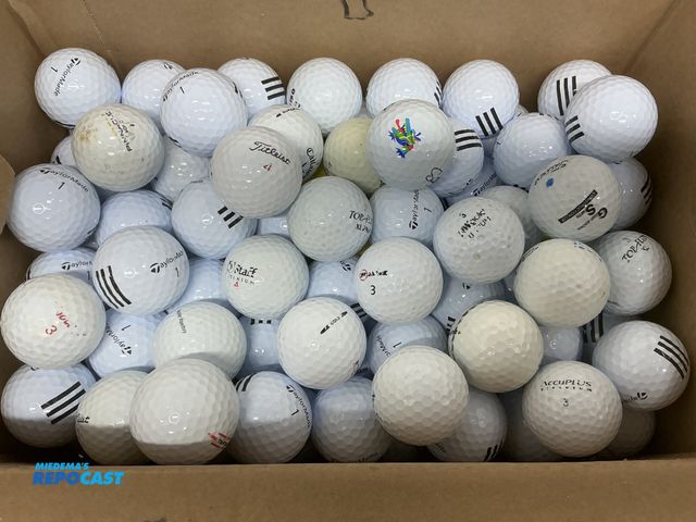 Lot 2-92395 - 120+ excellent practice or shag golf balls, all washed, no cuts