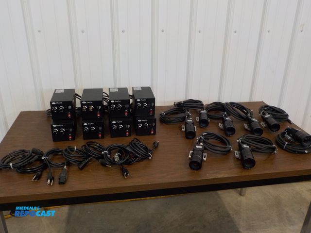 Lot 2-30161 - Lot of (8) CreVis Cameras and 16mm Lenses. Model HV-C550C. Mount brackets. Hook up cables. (8) Plus ...