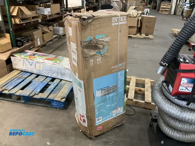 Lot 2-92017 - Lot of (1) Intex 15’ above ground pool, 1440 gal.